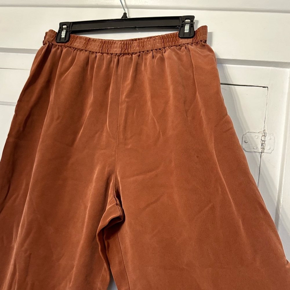 Vintage, 100% silk high-waisted pants - Picture 2 of 3